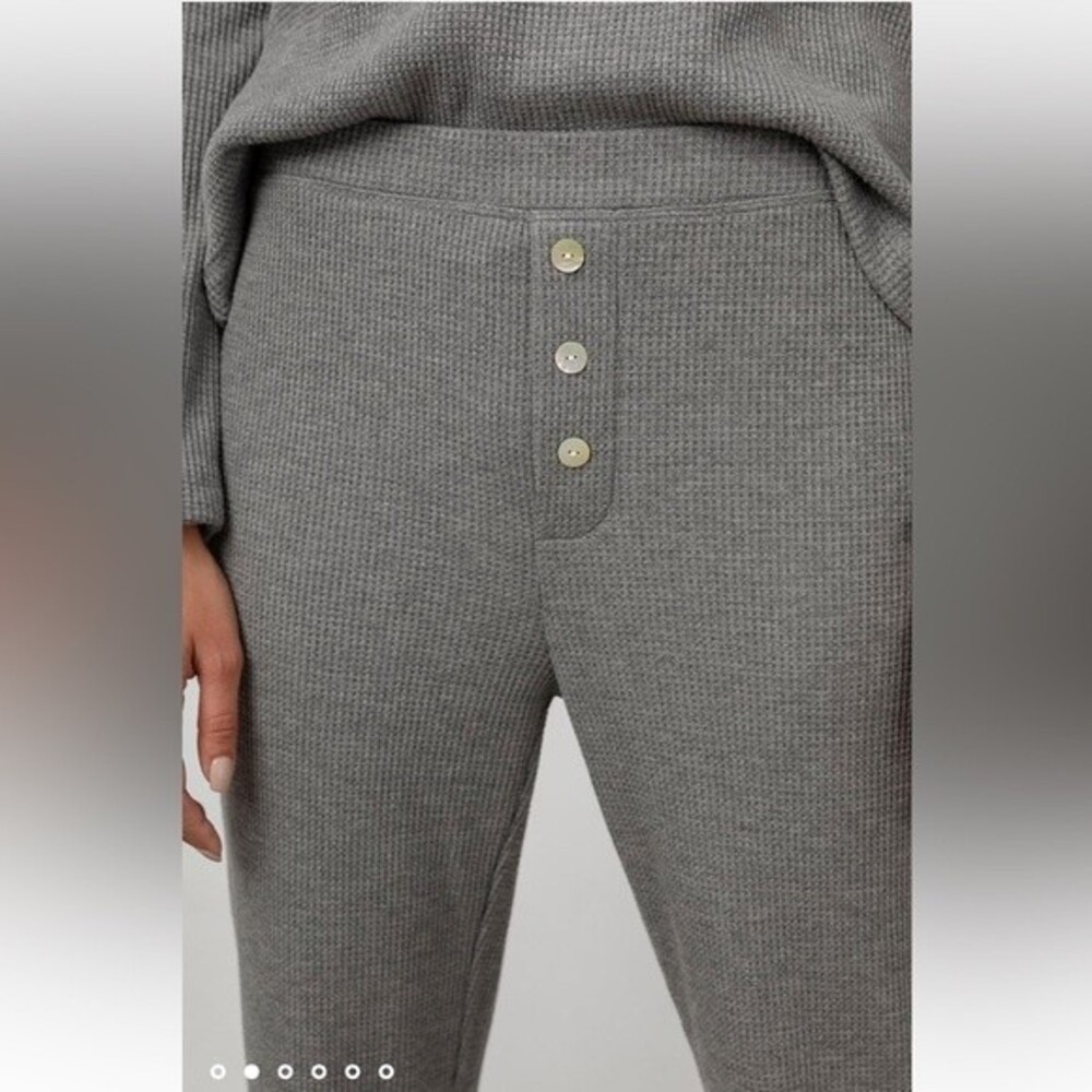 Rails Molly Waffle Knit Pant In Heather Grey Xs N… - image 3